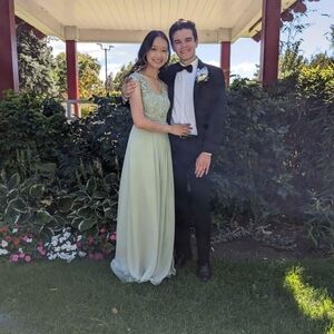 Sage Green Bridesmaid Gown